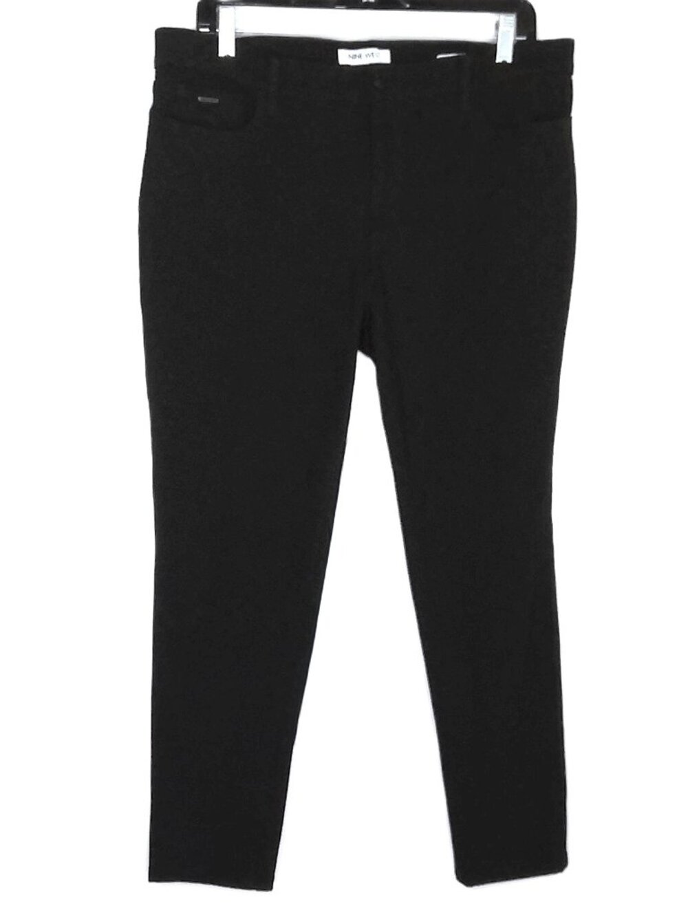 Nine West Jeans Jet Black Cigarette Mid Rise Skinny Stretch Ankle Whimsigoth 16P